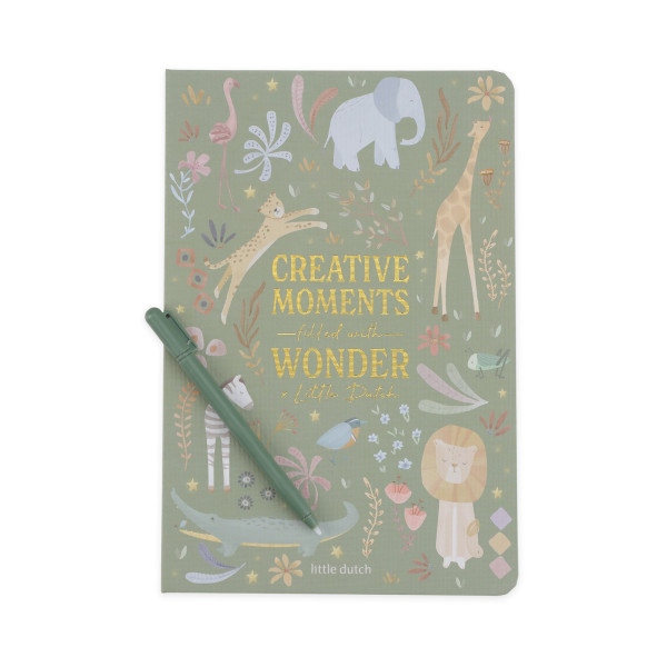 Little Dutch Tablet Ζωγραφικής Safari Friends (Πράσινο)