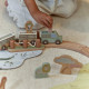Little Dutch Σετ Ξύλινο Τρενάκι με Ράγες Safari Friends FSC