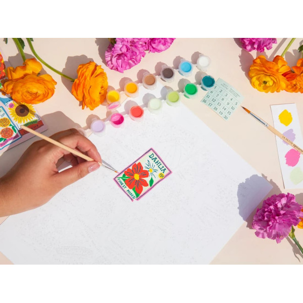 Petite Epicerie Σετ Ζωγραφικής με Αριθμούς - Seed Packets par Lisa Barlow Illustrates