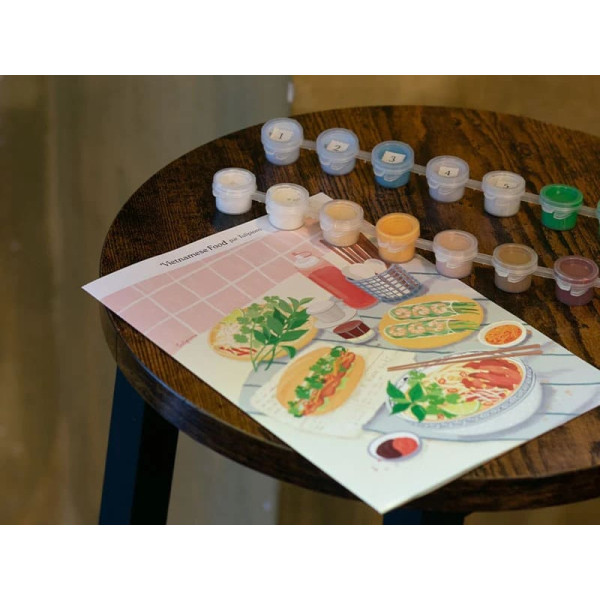 Petite Epicerie Σετ Ζωγραφικής με Αριθμούς - Vietnamese Food par Jayne Wong