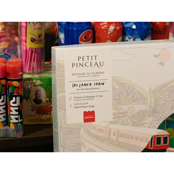 Petite Epicerie Σετ Ζωγραφικής με Αριθμούς - Sri Lanka Train par Maja Tomljanovic