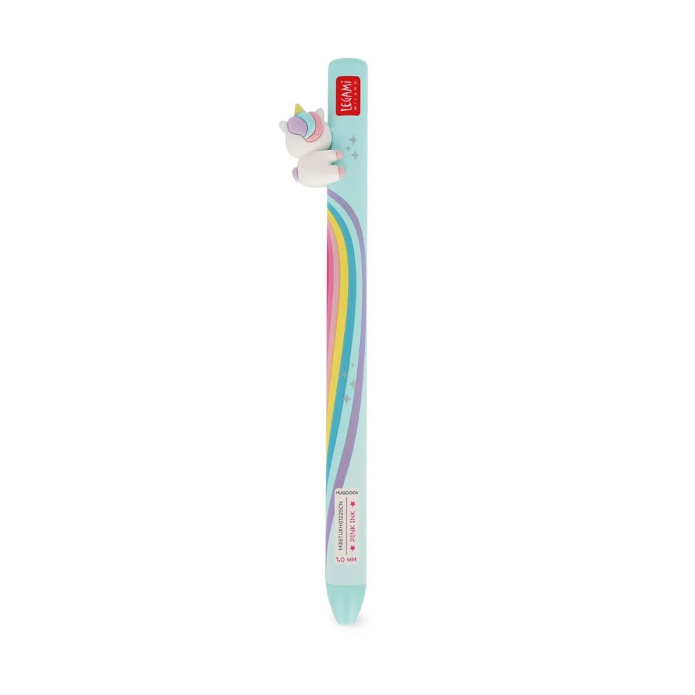 Legami HUG0004 Retractable Ballpoint Unicorn "Believe in Magic"- Free Hugs