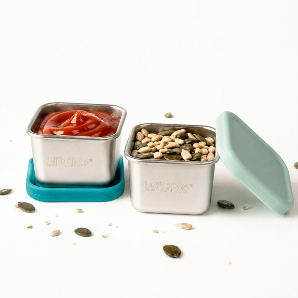 Lekkabox Cubis Mini Δοχεία από ανοξείδωτο ατσάλι 2 τμχ - Ocean