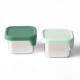 Lekkabox Cubis Mini Δοχεία από ανοξείδωτο ατσάλι 2 τμχ - Forest