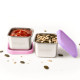 Lekkabox Cubis Mini Δοχεία από ανοξείδωτο ατσάλι 2 τμχ - Lavender