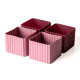 Lekkabox Bento Cups Θήκες Σιλικόνης 4 τμχ (Plum)