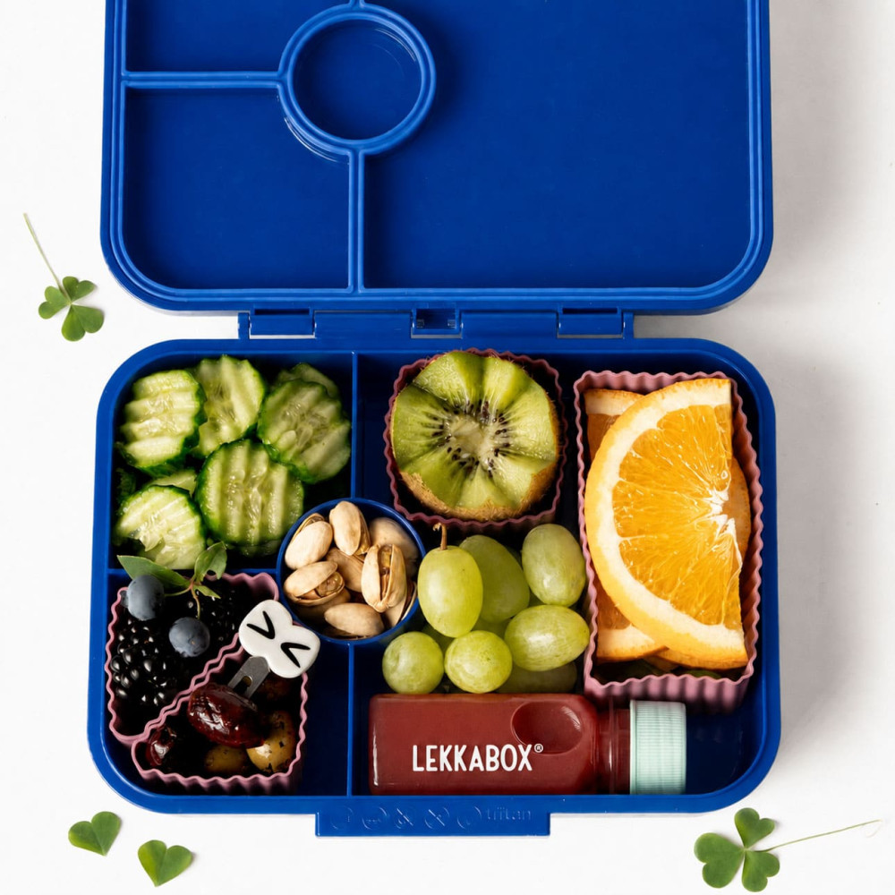 Lekkabox Bento Cups Θήκες Σιλικόνης 4 τμχ (Plum)