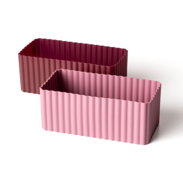 Lekkabox Bento Cups Θήκες Σιλικόνης 2 τμχ (Plum)