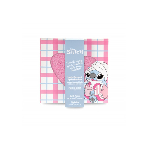 Mad Beauty Disney Stitch Bath Fizzer & Lip Balm Duo