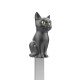Meta[l]morphose 3D Σελιδοδείκτης Sitting Black Cat