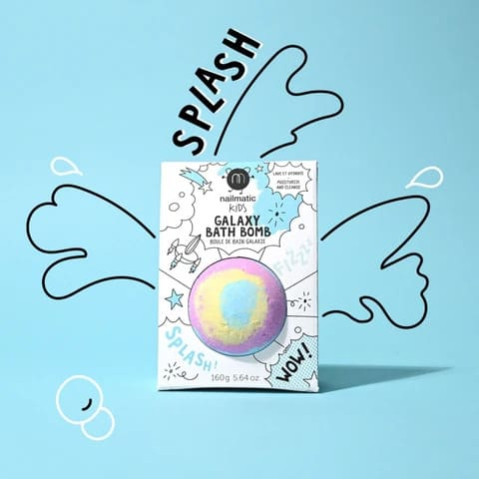 Nailmatic Bath Bomb Galaxy (Ροζ-Κίτρινο-Γαλάζιο)