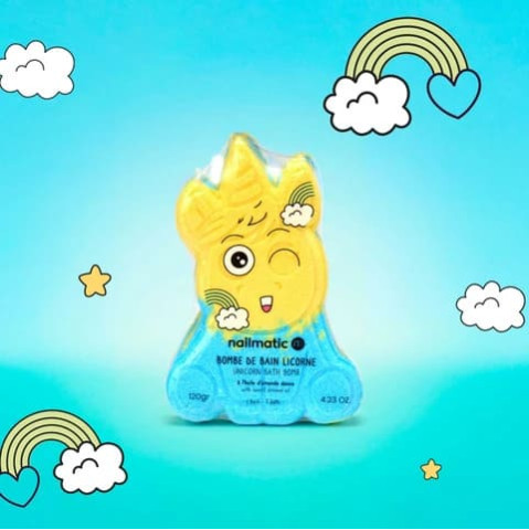 Nailmatic Bath Bomb Μονόκερος (Μπλέ)