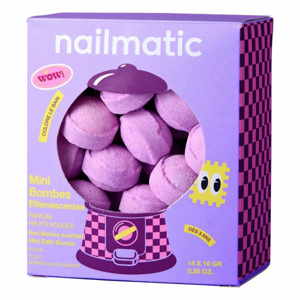 Nailmatic Σετ με 14 Μini Bath Bombs Berry Bloom