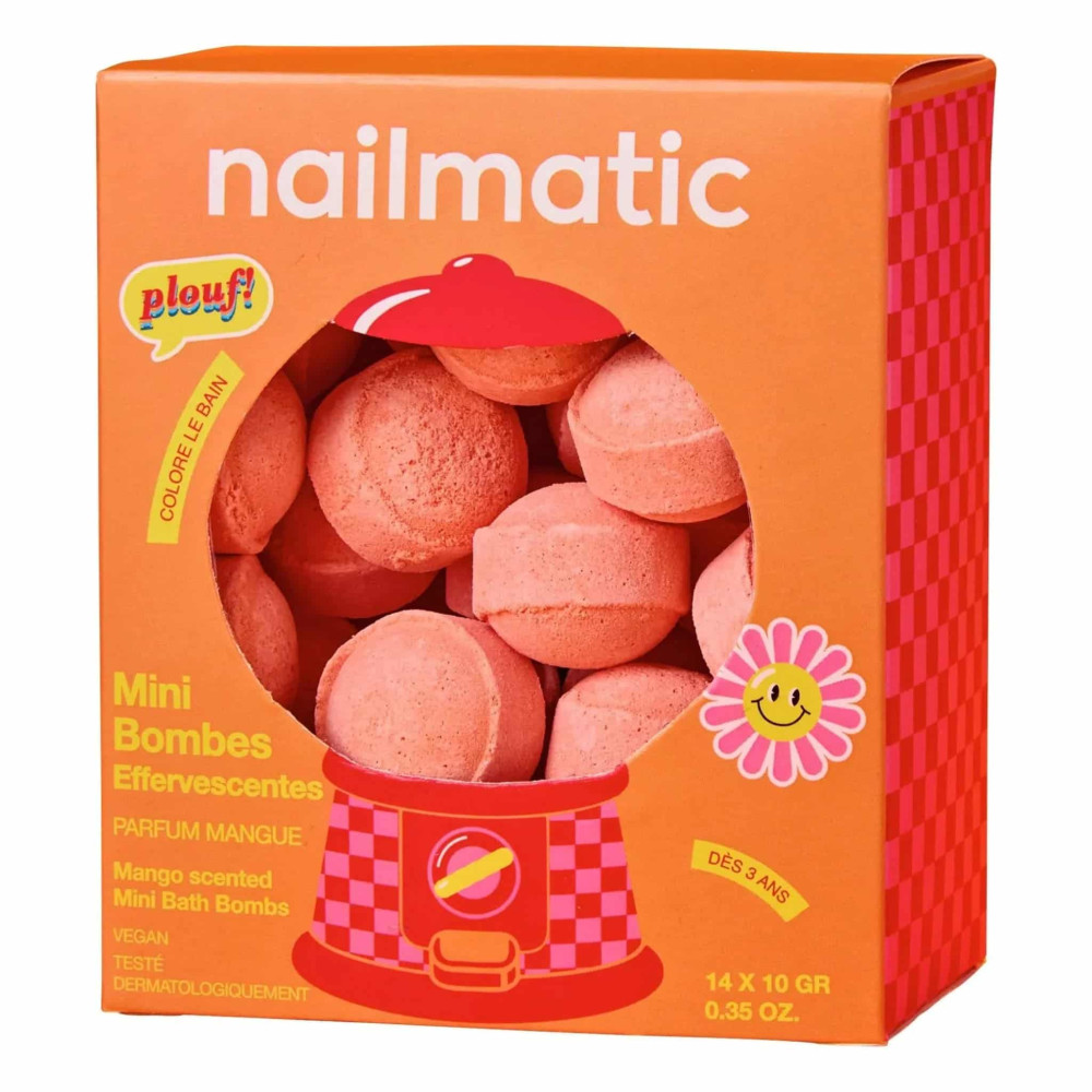Nailmatic Σετ με 14 Μini Bath Bombs Sweet Mango