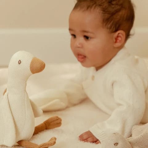 Little Dutch Πλεκτό Σετ Δώρου Newborn Naturals 