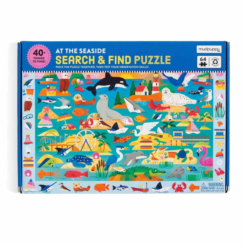 Mudpuppy Παζλ Search & Find 64 Kομματιών Θάλασσα