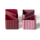 Lekkabox Bento Cups Θήκες Σιλικόνης Τρίγωνα 4 τμχ (Plum)