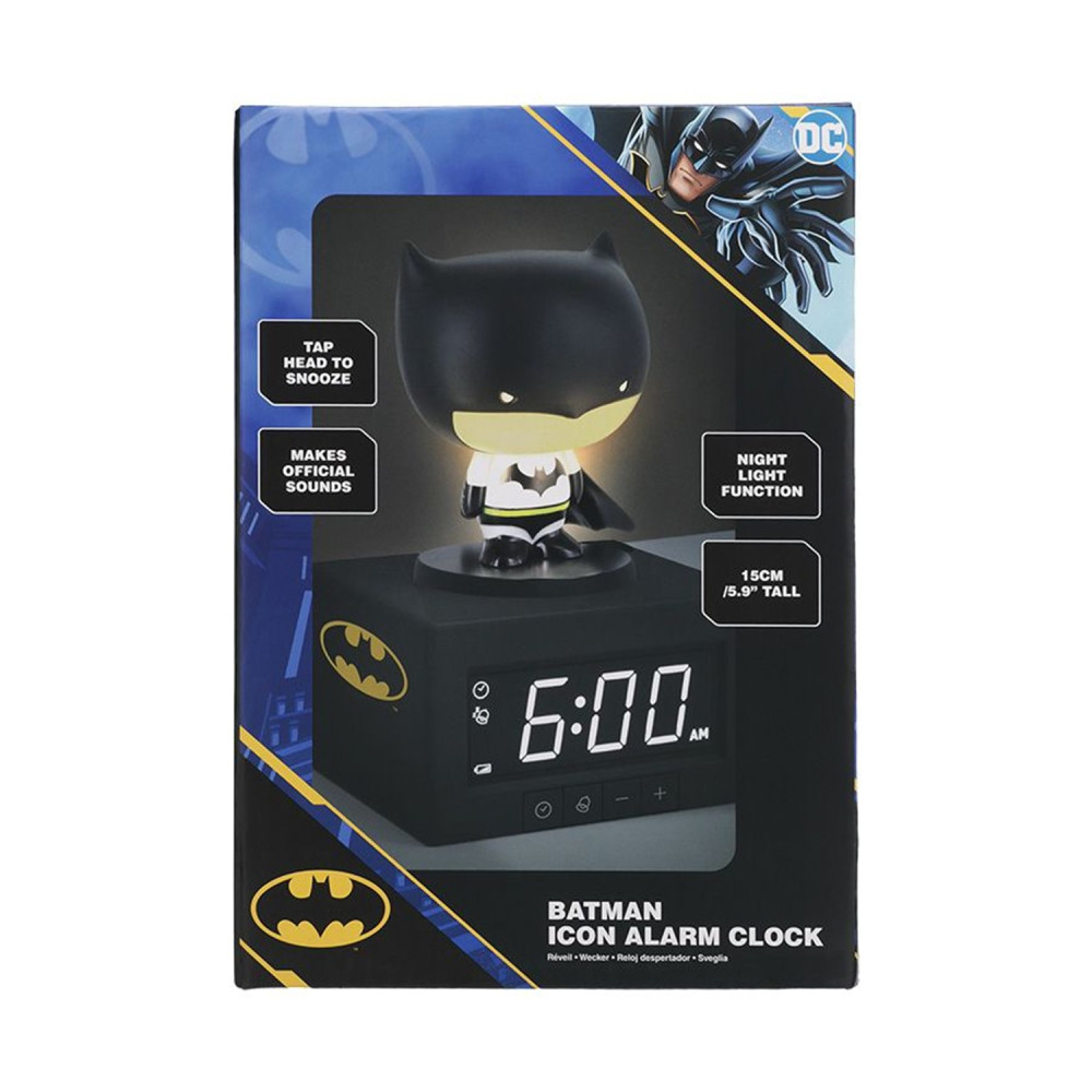 Paladone Icons DC: Batman Επιτραπέζιο Ρολόι Ξυπνητήρι (PP14079BM)