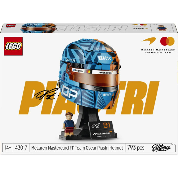 LEGO® Editions McLaren Mastercard F1 Team Oscar Piastri Helmet (43017)