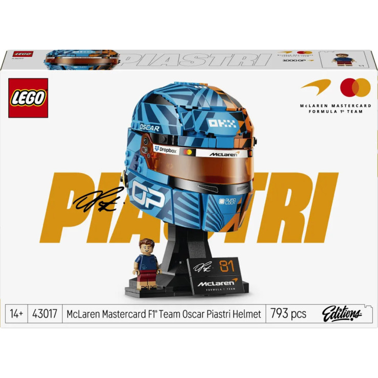 LEGO® Editions McLaren Mastercard F1 Team Oscar Piastri Helmet (43017)