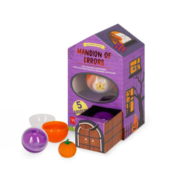 Legami Halloween Mini Eraser Dispenser - Mansion of Errors