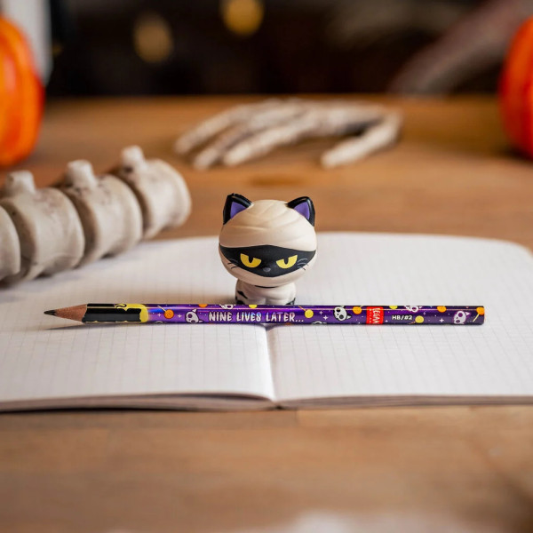 Legami Halloween Μολύβι Squishy Mummy Cat "Nine Lives Later"