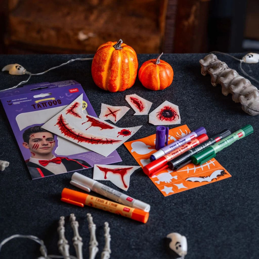 Legami Halloween Τατουάζ Προσώπου και Σώματος