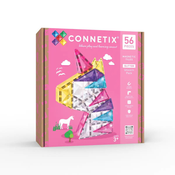 Connetix Glitter Unicorn Pack 56 τμχ