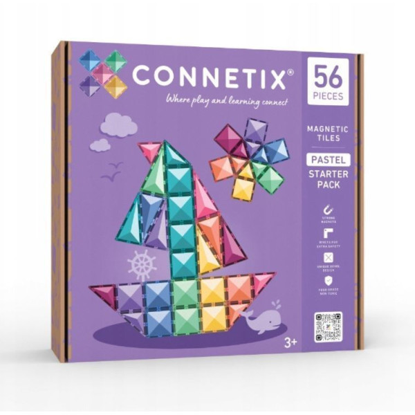 Connetix Pastel Starter Pack 56 τμχ