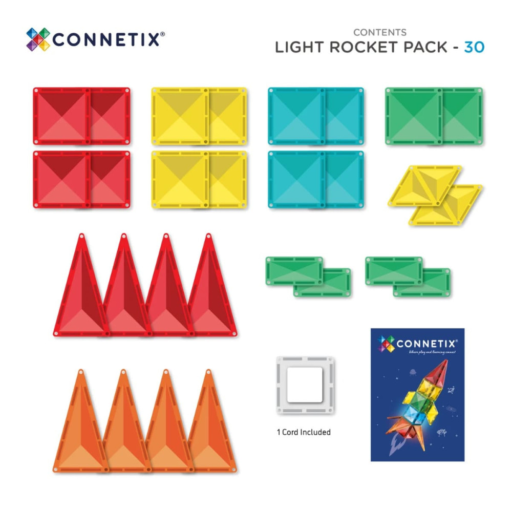 Connetix Light Rocket Pack 30 τμχ