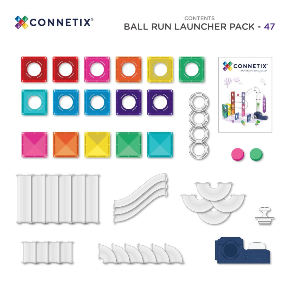 Connetix Ball Run Launcher Pack 47 τμχ