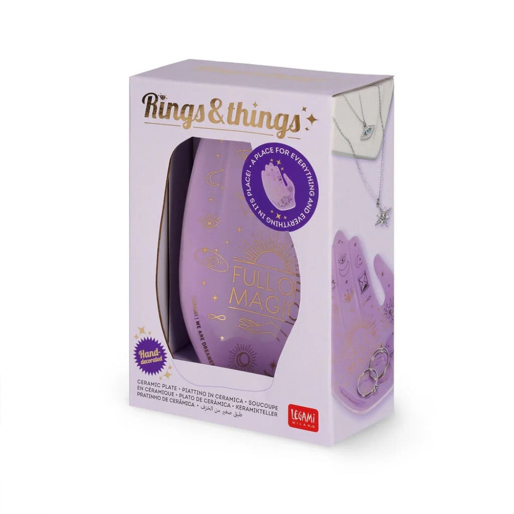Legami Κεραμικό Πιάτο - Rings & Things "Magic"