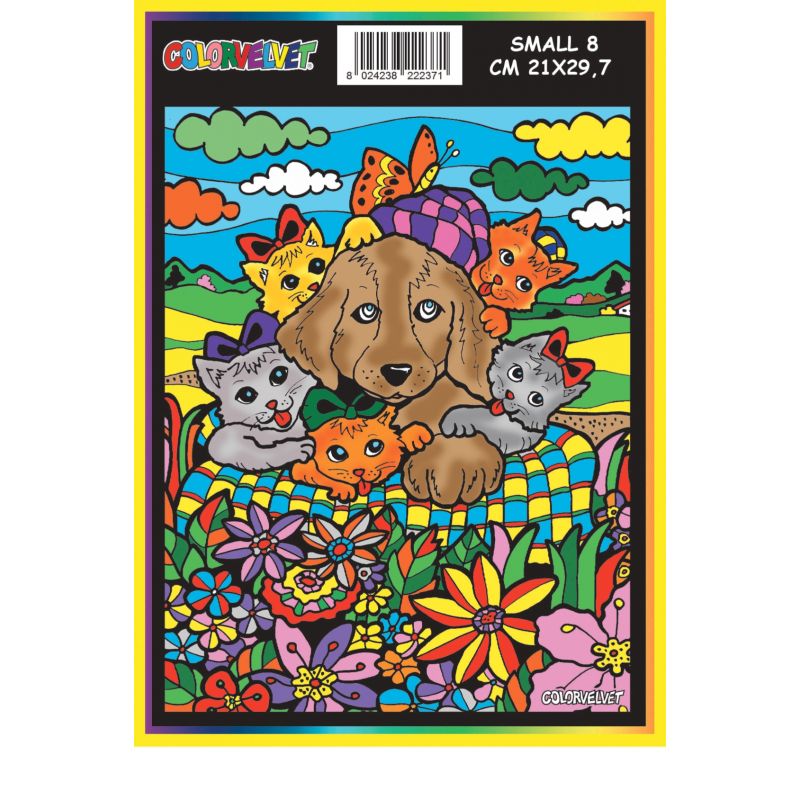 Color Velvet Πίνακας Ζωγραφικής Cats and Dog