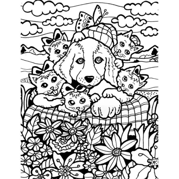 Color Velvet Πίνακας Ζωγραφικής Cats and Dog