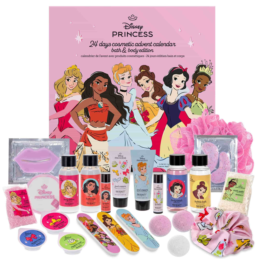 Mad Beauty Disney Princess – 24 Days Bath, Body & Beauty Advent Calendar