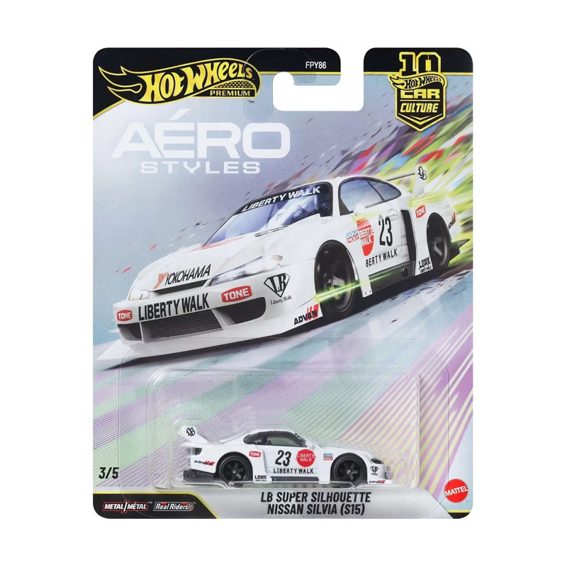 Mattel Hot Wheels Premium: Aero Styles - LB Super Silhouette Nissan Silvia (S15) (JKF34)