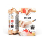 HIMI Jelly Twin Cup Gouache Σετ 12 Lovely Portrait Χρωμάτων (Peach Case)