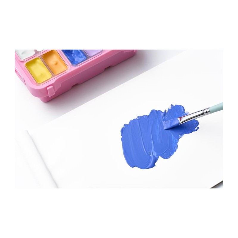 HIMI Jelly Twin Cup Gouache Σετ 12 Fresh Botanic Χρωμάτων (Pink Case)