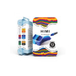 HIMI Jelly Twin Cup Gouache Σετ 12 Βασικών Χρωμάτων (Ice Blue Case)