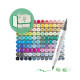 Ohuhu Honolulu B Σετ 120 Μαρκαδόρων Αλκοόλης Fine & Brush