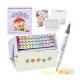Ohuhu Honolulu B Σετ 48 Μαρκαδόρων Αλκοόλης Fine & Brush με Coloring Book Coco Wyo Cozy Mood