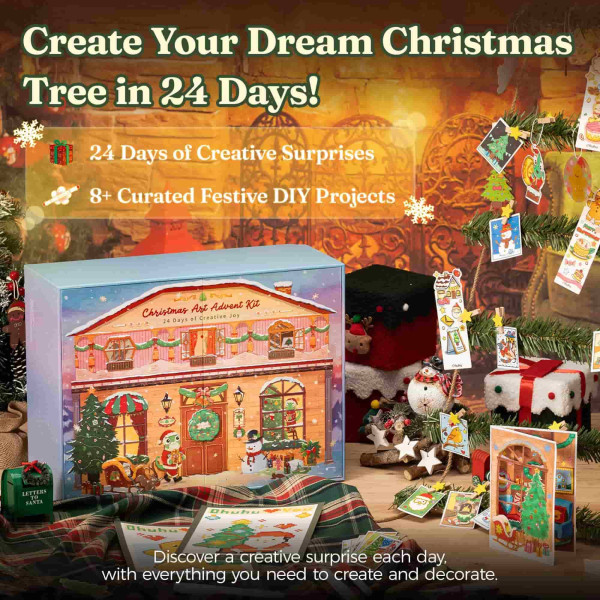 Ohuhu Advent Calendar Christmas Art