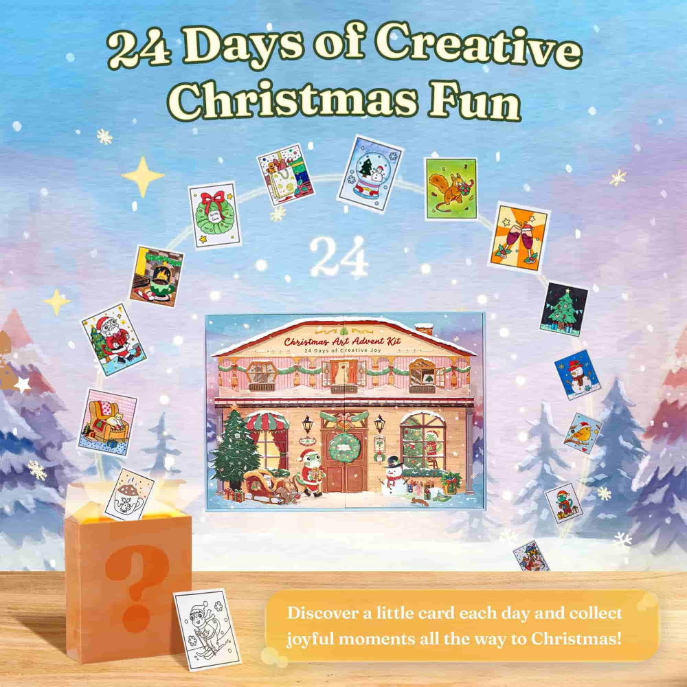 Ohuhu Advent Calendar Christmas Art
