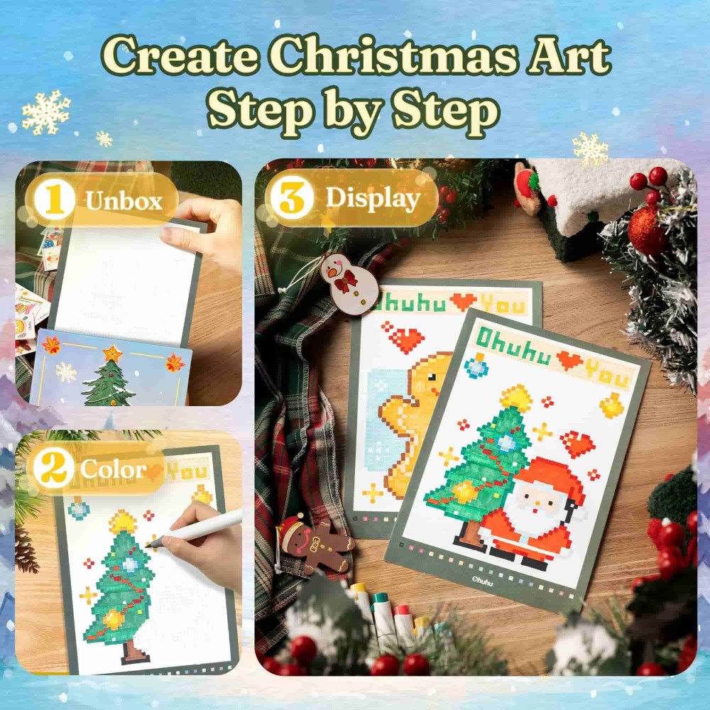 Ohuhu Advent Calendar Christmas Art
