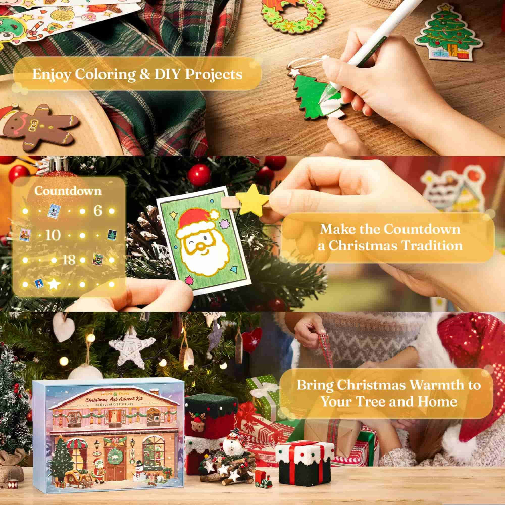 Ohuhu Advent Calendar Christmas Art