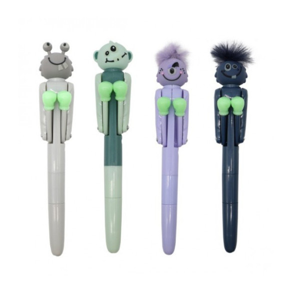LULUBUG Handmade Στυλό Μπουνιά Monster Gang Glow In The Dark Pens