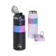 EcoLife Black Thermos με Λαβή Σιλικόνης 500ml
