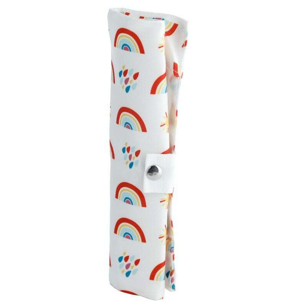 Puckator Σετ Μαχαιροπίρουνα από Bamboo σε θήκη από καμβά Rainbow (6τμχ)